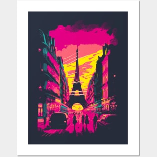 Magenta boulevard Posters and Art